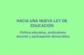 Politica Educativa Y Sindicalismo Docente