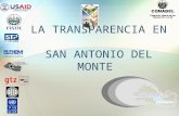Foro Internacional Transparencia a Nivel Local El Salvador: San Antonio del Monte