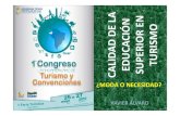 Ponencia Congreso Turismo: Calidad de la educación superior en turismo