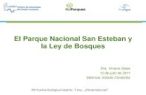 El Parque Nacional San Esteban y la Ley de Bosques (2011)