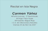 Recital en Isla Negra 07. Carmen Yañez