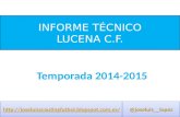 Informe técnico Lucena C.F