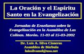 CONF. LA ORACIÓN Y EL ESPÍRITU SANTO EN LA EVANGELIZACIÓN. (No. I)