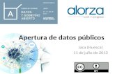 Curso de Verano "Datos y Gobierno Abierto" Alberto Ortiz de Zárate