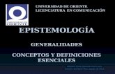 Epistemologia generalidades y definiciones esenciales (op)