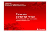 Patrocinio Banco Santander - Ferrari