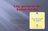 Ley general de salud 42 01 Republica Dominicana
