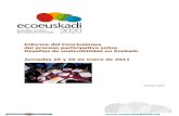 Conclusiones del proceso participativo sobre los desafíos. Febrero 2011