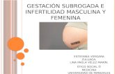 Gestación subrogada e infertilidad masculina y femenina