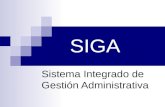 SIGA - Sistema Integrado de Gestión Administrativa