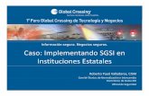 Implementando SGSI en Instituciones Estatales, por  Roberto Puyó