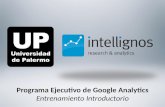 Programa Ejecutivo Google Analytics Entrenamiento Introductorio