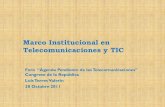 Marco institucional en telecomunicaciones y tic