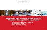 Bar³metro de Presencia Online Ibex 35