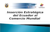 Inserción estratégica del ecuador en el Mundo