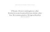 Plan Internacionalización Economía Española 2014-2015