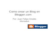 Como Crear Un Blog En Blogger