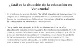 Cuál es la situación de la educación en Venezuela