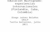 La educación multigrado en Finlandia, Cuba y Colombia