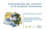 Presentación del Foro Contaminación por mercurio en la Guayana Venezolana