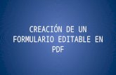 Creacion formulario editable