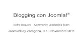 Blogging con Joomla - JoomlaDay Zaragoza 2011
