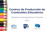 Proyecto: Centros de Producción de Contenidos Educativos