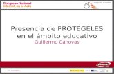 Guillermo Cánovas - Presencia de PROTEGELES en el ámbito educativo