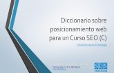 Diccionario sobre posicionamiento web para un curso SEO (C)
