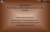Recursos y actividades para el aula virtual