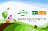 Curso sobre Agricultura Ecológica 2013 - insumos