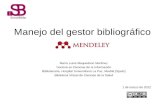 Manejo del gestor bibliográfico Mendeley