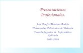 Presentaciones Exitosas  Profesionales