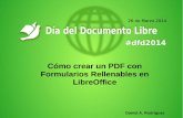 ¿Cómo crear un PDF con formularios rellenables en LibreOffice?