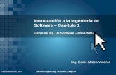 Curso de Ingeniería de Software - Capítulo 1