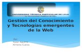 Gestión del Conocimiento y Tecnologías Emergentes de la Web (Drupal)