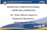 DERECHO CONSTITUCIONAL ( II Bimestre Abril Agosto 2011)