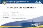 PSICOLOGÍA DE DESEMPEÑO II (II Bimestre Abril Agosto 2011)