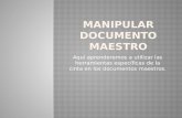 Manipular documento maestro