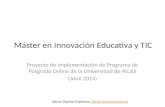 Máster en Innovación Educativa y TIC, Universidad de Alcalá