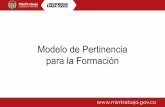 Modelo de Pertinencia para la Formación / Ministerio de Trabajo (Colombia)
