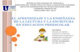 El Aprendizaje y la Enseñanza de la Lectura y la Escritura en Educación Preescolar
