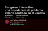 Congreso Interactivo: una experiencia de gobierno abierto centrada en el usuario