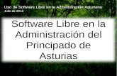 Software Libre en la Administración del Principado de Asturias (2010)