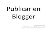Tutorial sobre como publicar en Blogger