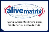 Presentación negocio Alive Matrix