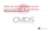 Manual de administracion para unidades educativas