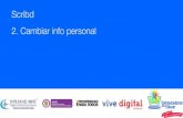 2. cambiar info personal