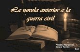 La novela anterior a la guerra civil- Sergio & Ariadna M.