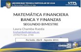MATEMÁTICAS FINANCIERAS ( II Bimestre Abril Agosto 2011)